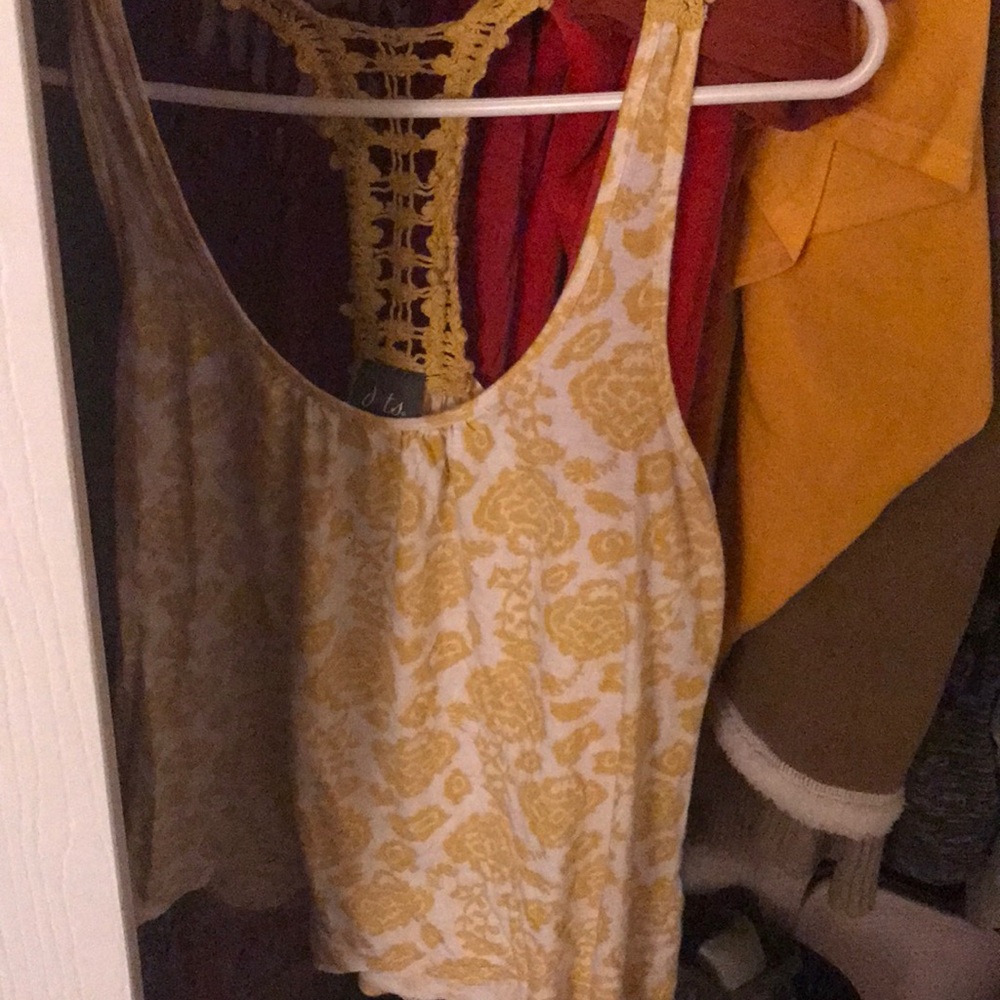 Yellow Fancy Muscle Shirt